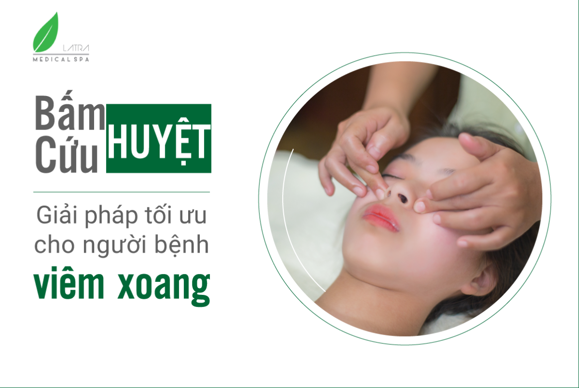 Liệu trình bấm huyệt trị viêm xoang tại Lá Trà Spa