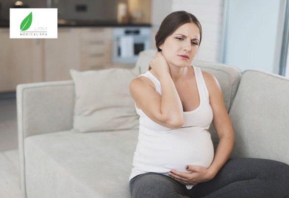 Mẹ bầu bị đau mỏi vai gáy có thể xảy ra vào bất cứ thời điểm nào trong thai kỳ