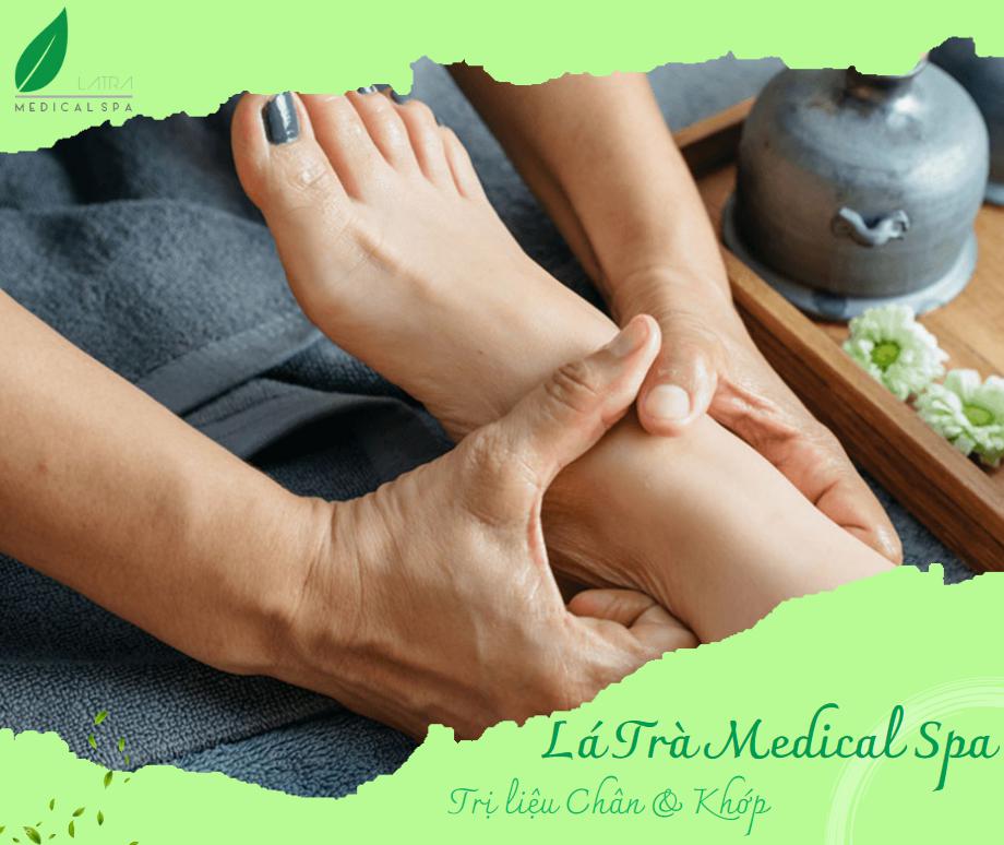 Liệu trình trị liệu chân và khớp tại Lá Trà Medical Spa