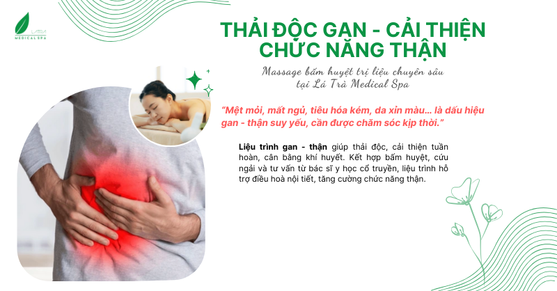 Massage bấm huyệt trị liệu chuyên sâu có thể giải độc gan và chữa thận không?
