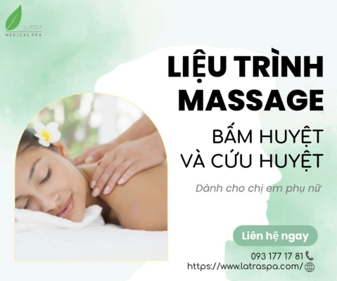 Giải Pháp Massage Bấm Huyệt & Cứu Huyệt Tự Nhiên Cho Vấn Đề Phụ Khoa – Tại Lá Trà Medical Spa