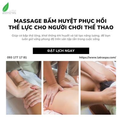 Massage bấm huyệt tại Lá Trà Medical Spa – Bí quyết hồi phục cho người chơi thể thao