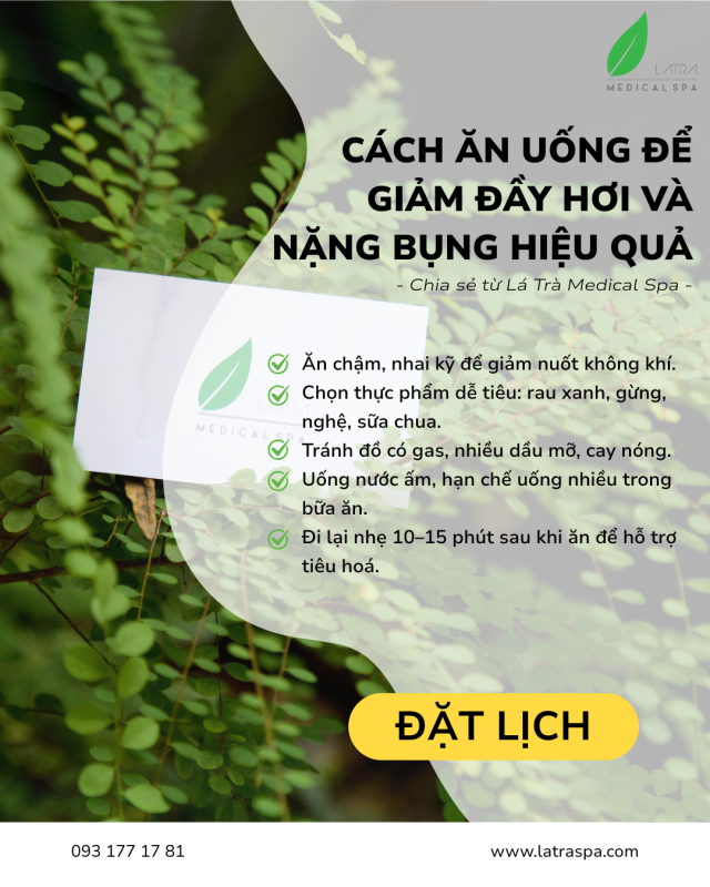Giải pháp cải thiện tiêu hóa hiệu quả tại Lá Trà Medical Spa: Ăn uống khoa học kết hợp massage tiêu hoá chuyên sâu