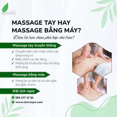 Massage tay hay massage bằng máy: Phương pháp nào mang lại hiệu quả tối ưu?